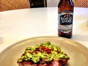 A picture of grilled tuna steak