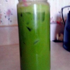 A picture of M&N's Healthy yummy Green smoothie.