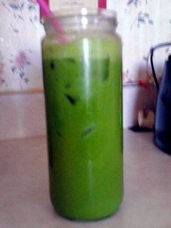 A picture of M&N's Healthy yummy Green smoothie.