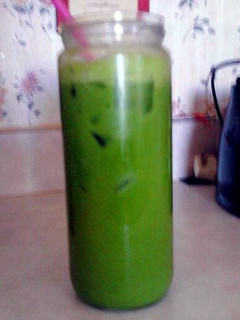 A picture of M&N's Healthy yummy Green smoothie.