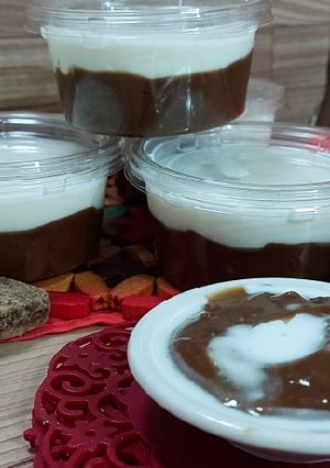 Foto resep Bubur sumsum ketan Gula merah/Dodol Muda versi japan