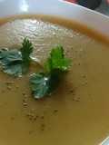 Crema de apio o arracacha y zanahoria