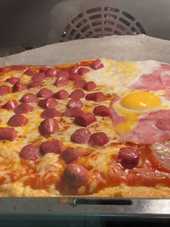 Una foto de Pizza de pan Bimbo