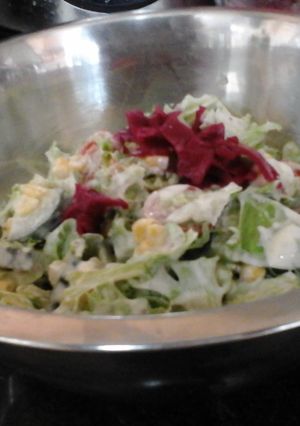 A picture of My Wholegrain Mustard and Lime Salad 😊.