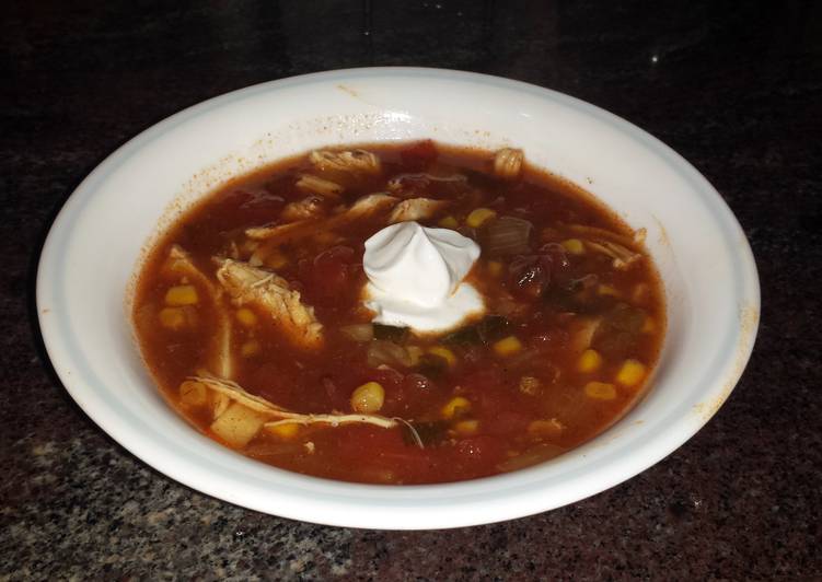 Crock Pot Chicken Enchilada Soup