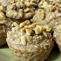 A picture of 100% Healthy Banana Oatmeal Muffins.