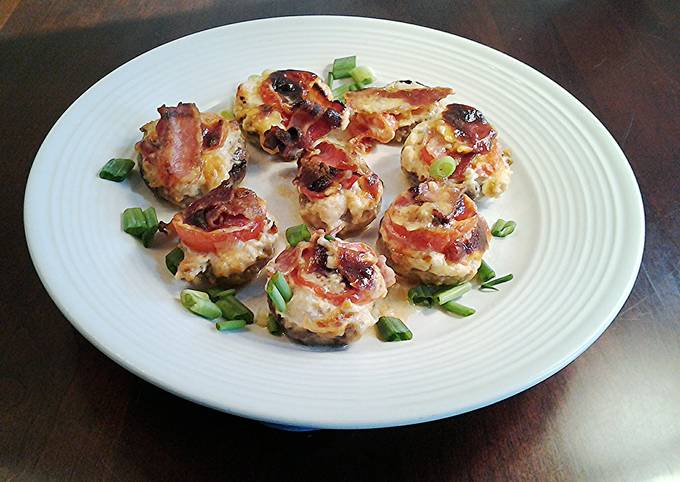 Tuna Melt Stuffed Mushrooms