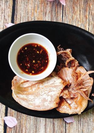 Hình của món Mực Khô Nướng.