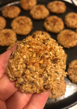 Una foto de Galletas de harina integral, avena y semillas