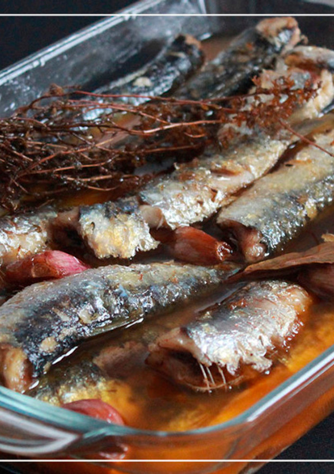 Una foto de Sardinas fritas en escabeche