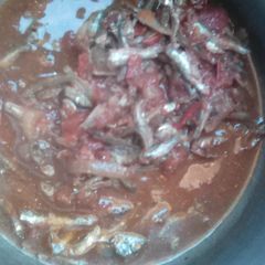 A picture of Cooked Omena.