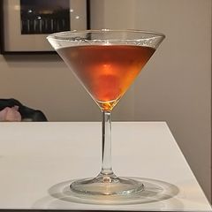 A picture of Manhattan cocktail.