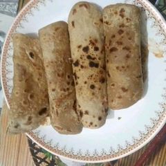 A picture of Paneer roti roll.