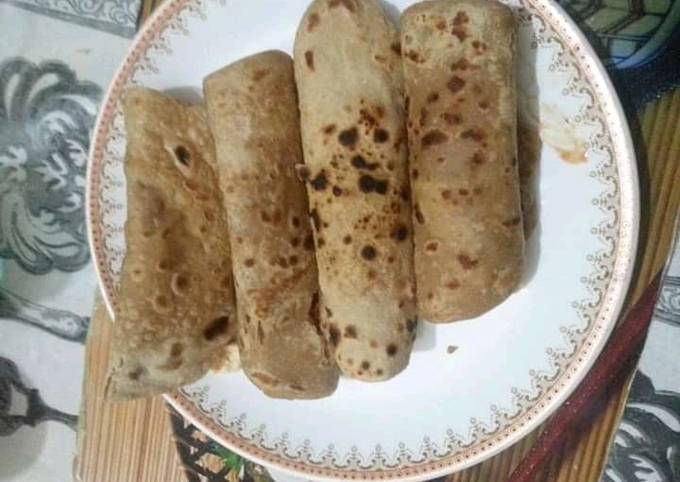 Paneer roti roll