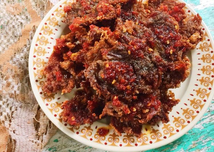 Dendeng kering balado