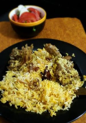 A picture of Awadhi Mutton Biriyani (easy way to make awadhi biriyani at home).