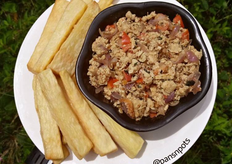 Step-by-Step Guide to Make Quick Fried Yam and Scrambled eggs
