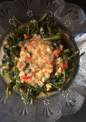 Foto resep Tumis kangkung sambal tempe