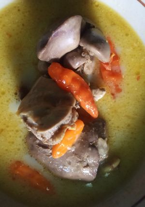 Foto resep Ati ampela sayur santan