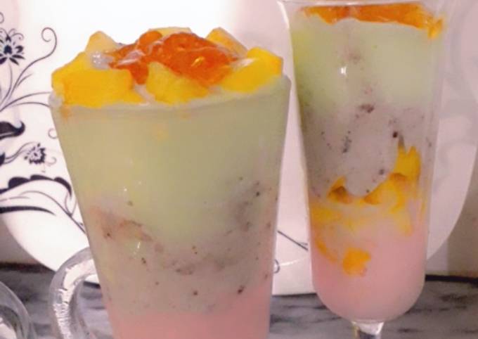 Steps to Prepare Award-winning Colourfull khatas mithas🍌🥭🍫