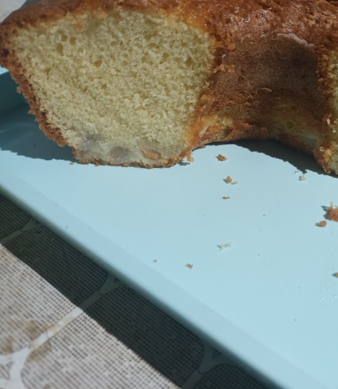 Una foto de Budín de pera (o manzana)