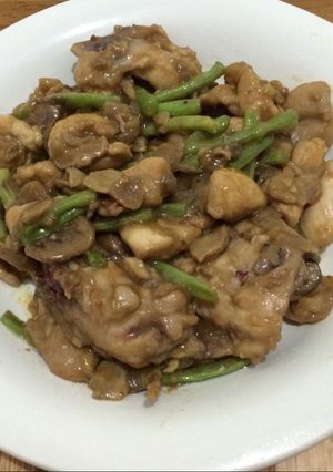 Foto resep Ayam Jamur+Buncis