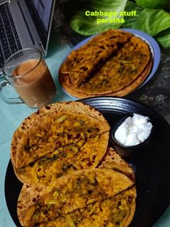 कैबेज स्टफ् पराठा (Cabbage stuff paratha recipe in hindi) रेसिपी मुख्य फोटो