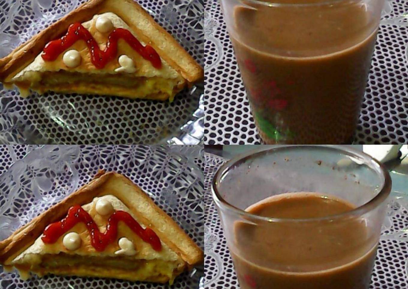 Roti bakar beef burger