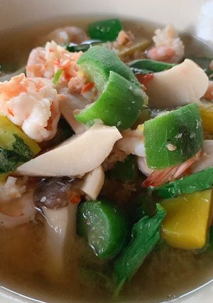 รูปของ แกงเลียงกุ้งสด 🦐🍲