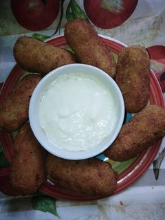 صورة لوصفة كروكات الارز بالجبن