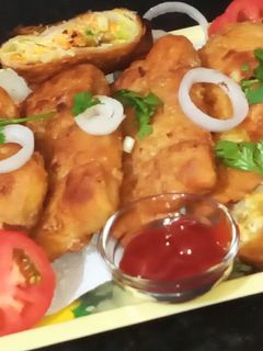 এগ চীজি ভ‍্যাজিটেবল প‍্যাটিস (Egg Cheesy Vegetable Pattice Recipe In Bengali) রেসিপির প্রধান ছবি