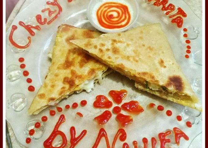 Cheezy Envelope Paratha