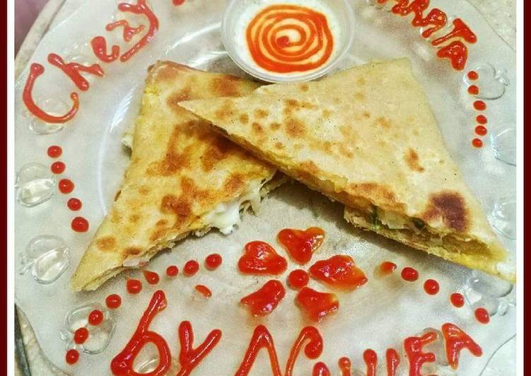 Simple Way to Prepare Any-night-of-the-week Cheezy Envelope Paratha