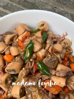 Foto resep 34. Oseng Cumi Asin Pedas Cabe Ijo