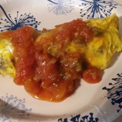 A picture of World's easiest omlet.