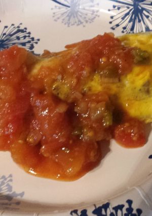 A picture of World's easiest omlet.