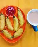 Potato Stuffed Chilli Pakoda