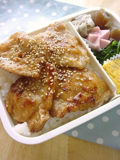 A picture of Ginger Miso Stir-fry with Pork for Bento.