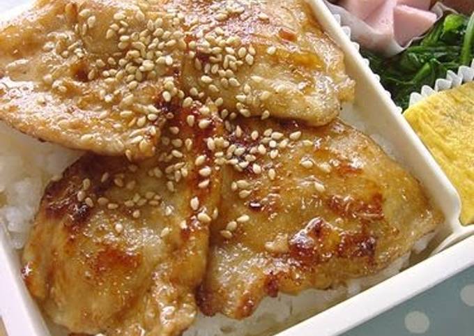 Ginger Miso Stir-fry with Pork for Bento
