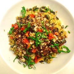 A picture of Spicy Beef and Black BeanStew with Rice- Feb Pulse Recipe 1.