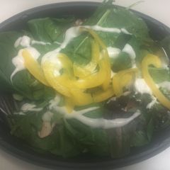 A picture of Spinach and Bell Pepper Salad.