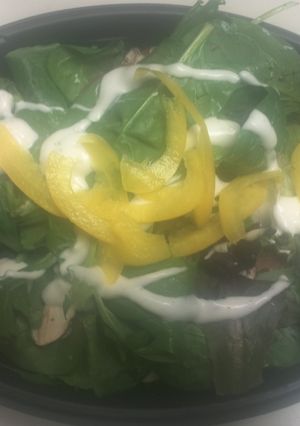 A picture of Spinach and Bell Pepper Salad.