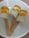 Mango coconut popsicle