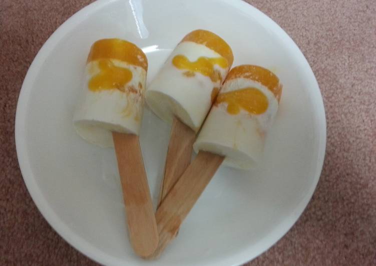 Simple Way to Prepare Perfect Mango coconut popsicle