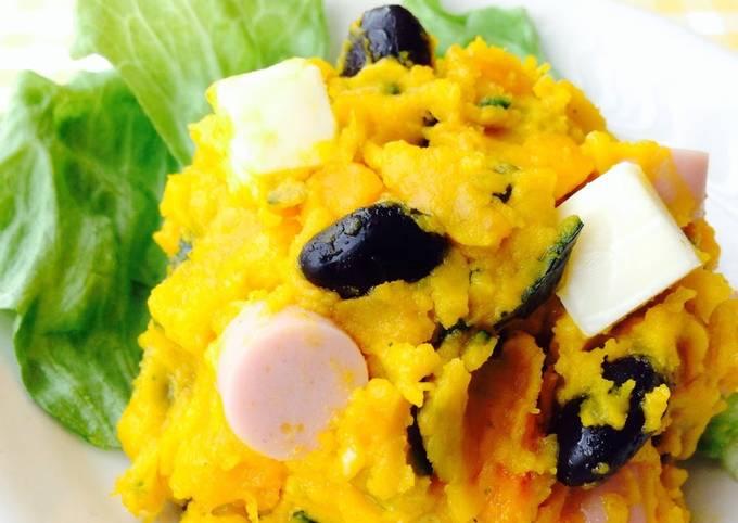 Recipe of Favorite Easily Made in the Microwave!! Kabocha Squash Salad