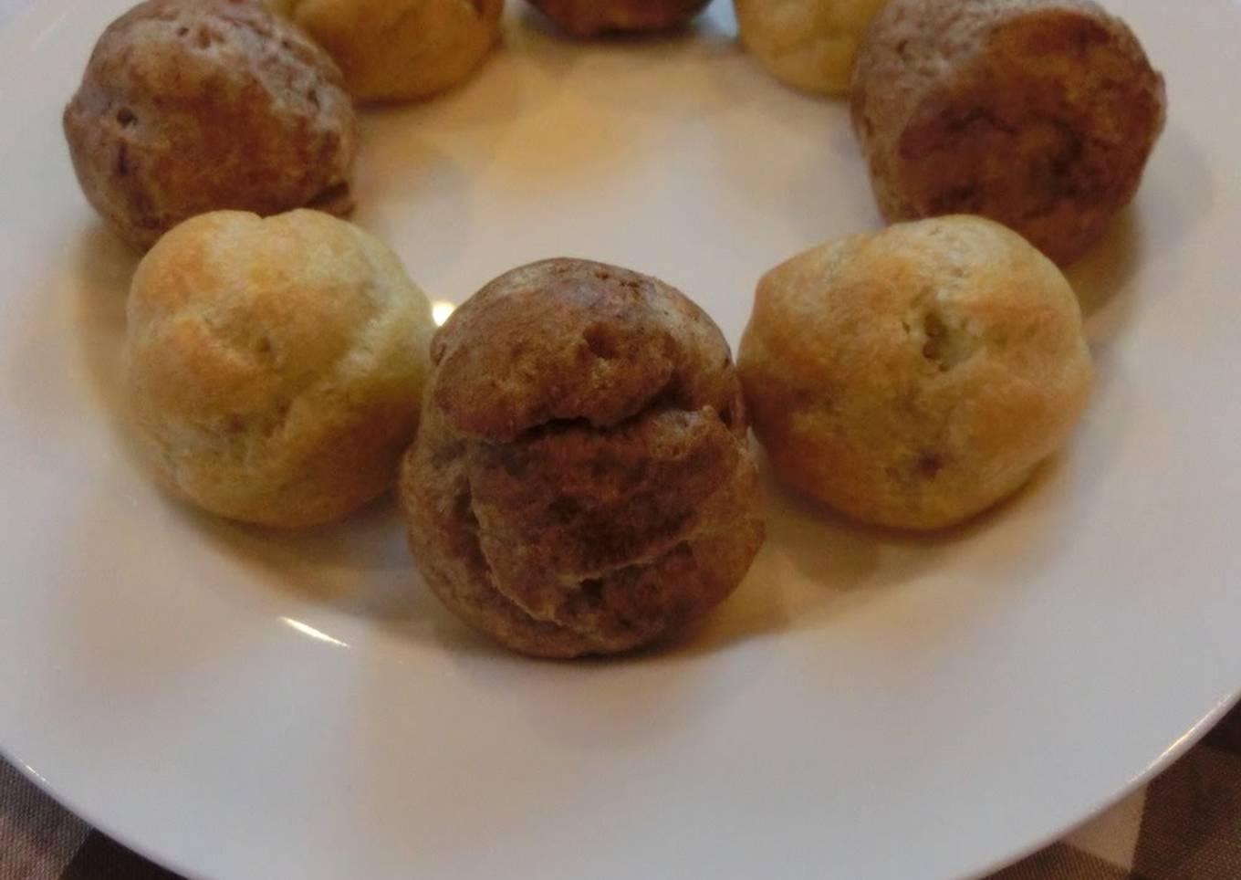 Steps to Prepare Perfect For Valentine's Day! Double Chocolate Cream
Puff