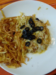 Una foto de Bacalao dorado / bacalhau a Bràs