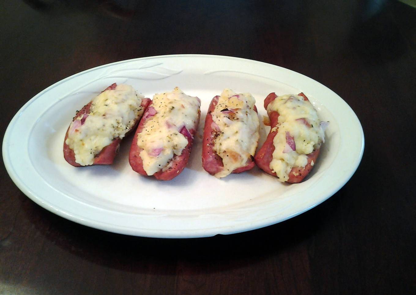 Potato Stuffed Kielbasa