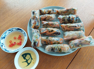 越南素菜米紙卷 的食譜成品照片