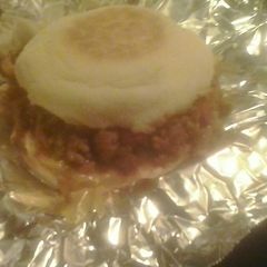 A picture of "Cheese melts" /twist to sloppy joes.